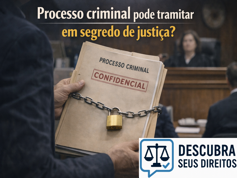 Processo criminal pode tramitar em segredo de justiça?