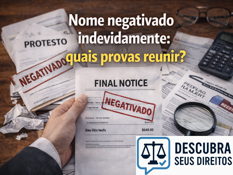 Nome negativado indevidamente: quais provas reunir?