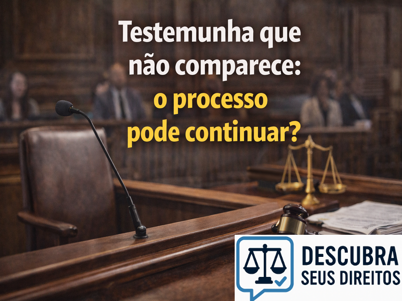 Testemunha que não comparece: o processo pode continuar?