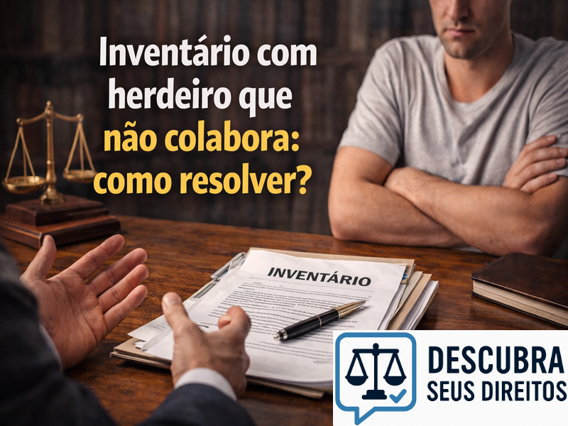 Inventário com herdeiro que não colabora: como resolver?