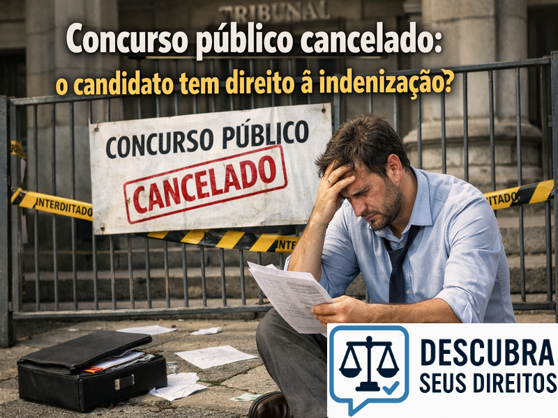 Concurso público cancelado: o candidato tem direito à indenização?