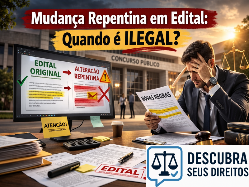 Mudança repentina em edital: quando é ilegal?