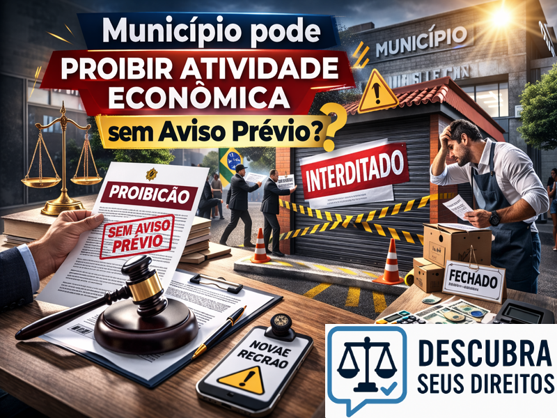 Município pode proibir atividade econômica sem aviso prévio?