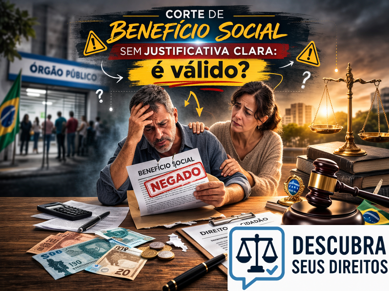 Corte de benefício social sem justificativa clara: é válido?