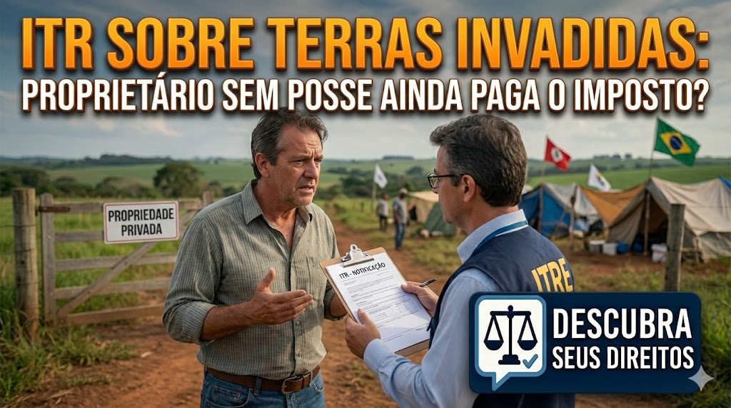 ITR sobre Terras Invadidas por Posseiros: o proprietário continua obrigado a pagar imposto mesmo sem a posse da fazenda?