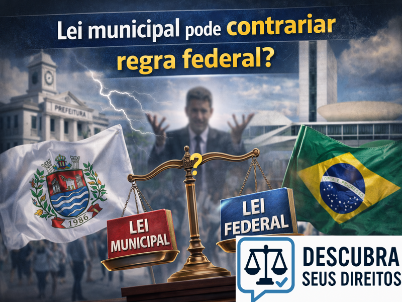 Lei municipal pode contrariar regra federal?