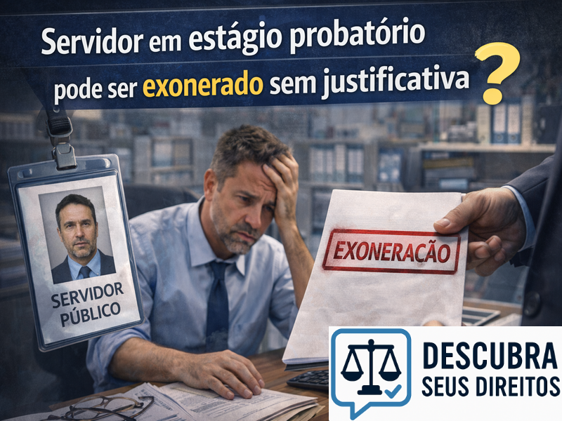 Servidor em estágio probatório pode ser exonerado sem justificativa?