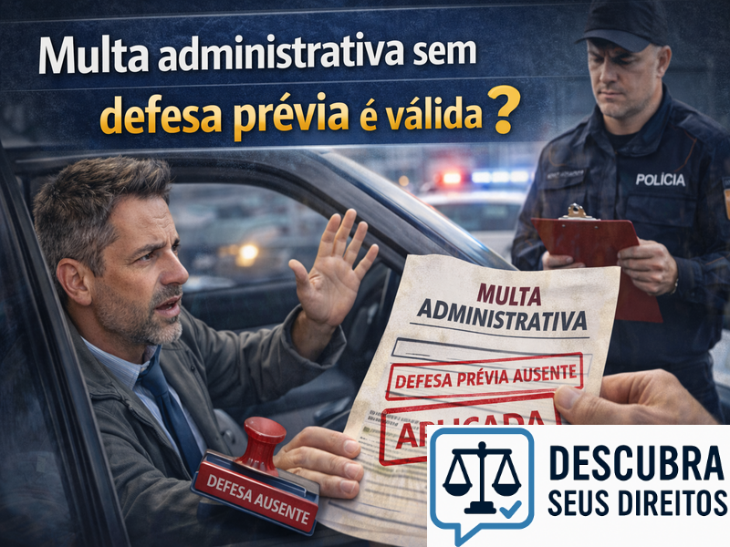 Multa administrativa sem defesa prévia é válida?