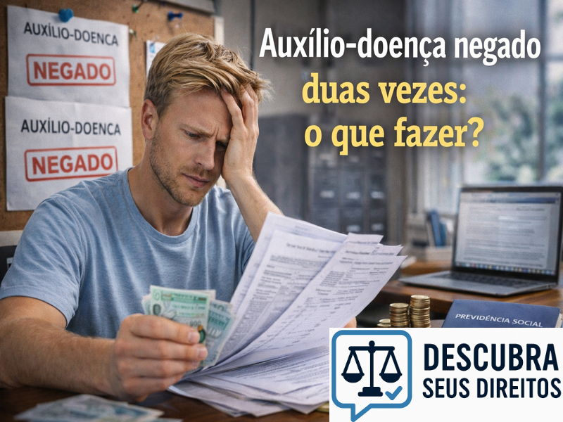 Auxílio-doença negado duas vezes: o que fazer?