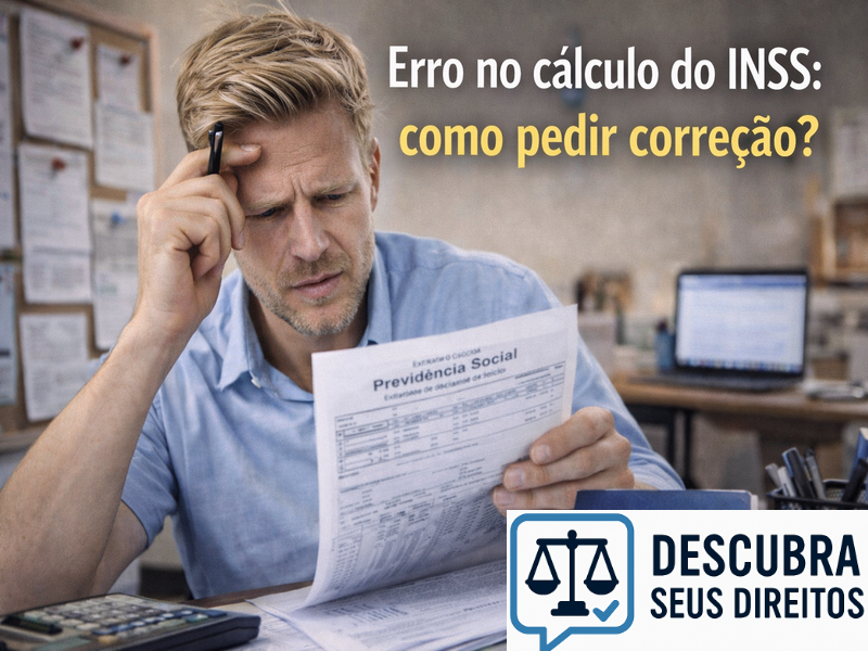 Erro no cálculo do INSS: como pedir correção?