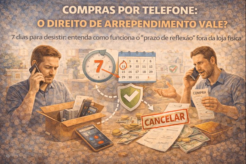 Compras por telefone: o direito de arrependimento vale?