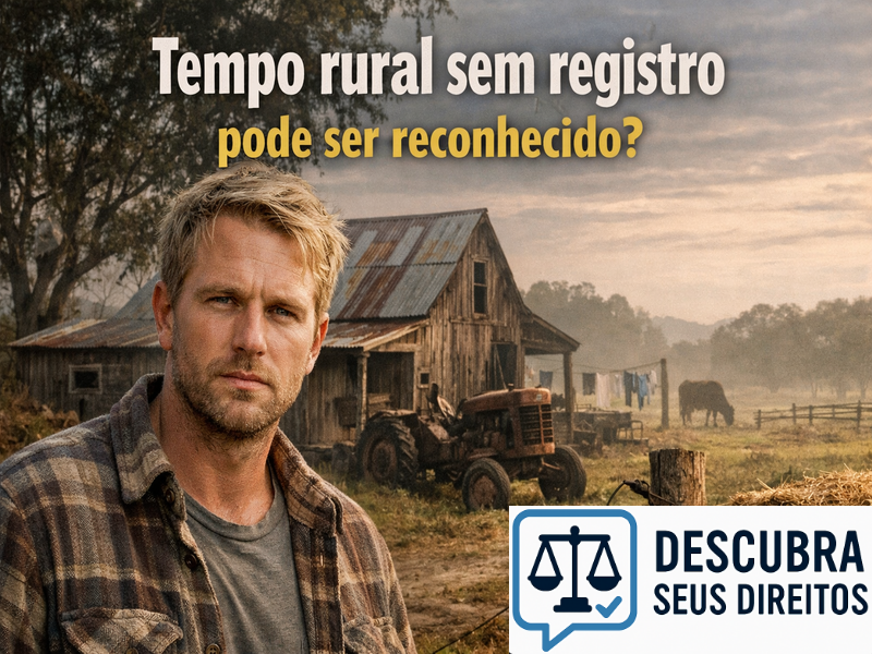 Tempo rural sem registro pode ser reconhecido?