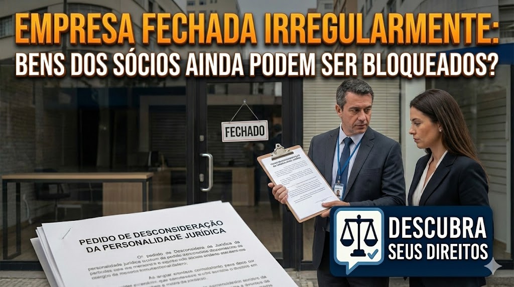 Desconsideração Direta por Encerramento Irregular: a empresa fechou as portas sem dar baixa — os sócios podem ter bens bloqueados?