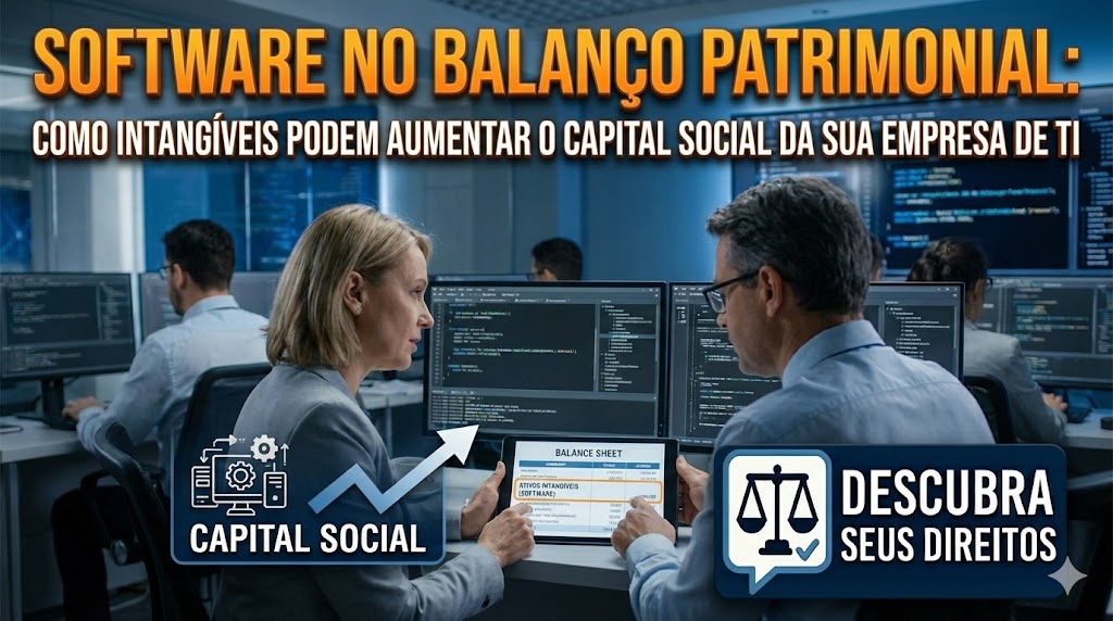 Registro de Software no Balanço Patrimonial: como a integralização de códigos e algoritmos impacta o capital social de empresas de TI