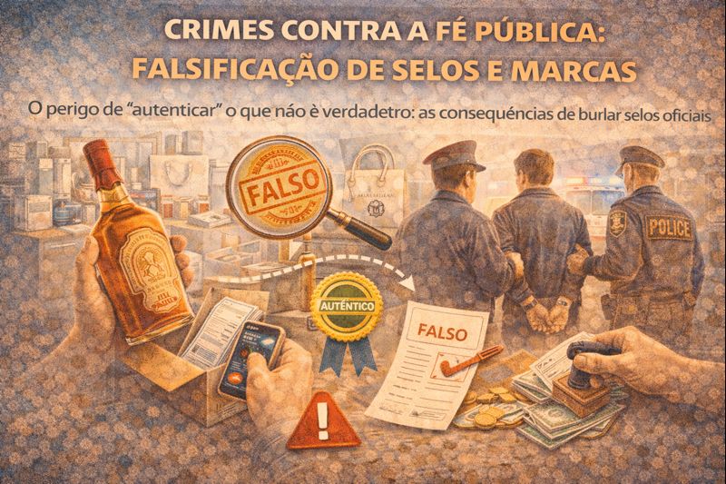 Crimes contra a fé pública: falsificação de selos e marcas