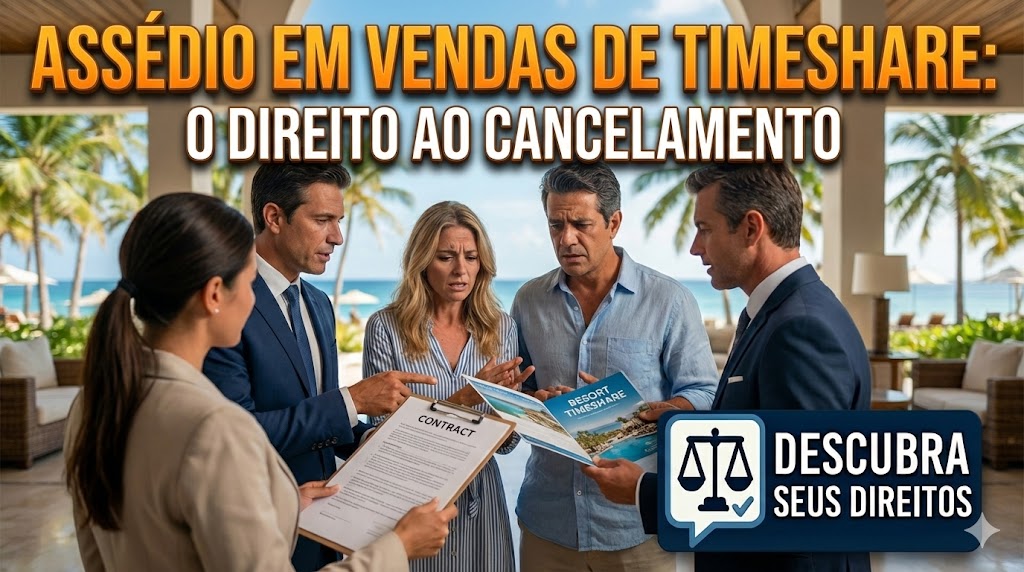 Timeshare e Resorts Internacionais: o assédio emocional nas vendas e o direito ao cancelamento tardio por cláusulas obscuras