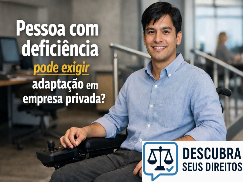 Pessoa com deficiência pode exigir adaptação em empresa privada?