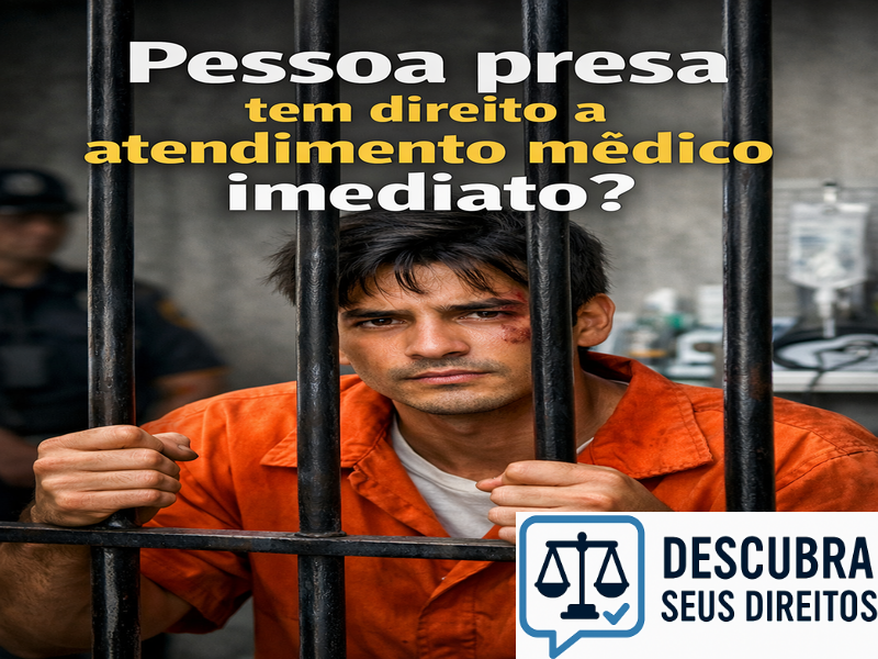 Pessoa presa tem direito a atendimento médico imediato?