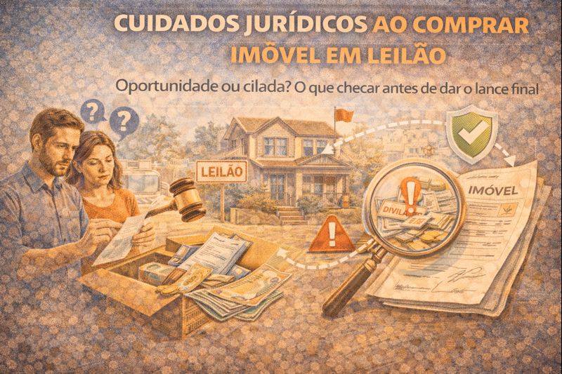 Cuidados jurídicos ao comprar imóvel em leilão