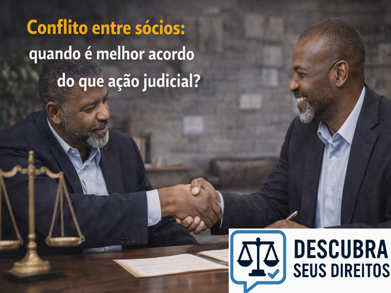 Conflito entre sócios: quando é melhor acordo do que ação judicial?