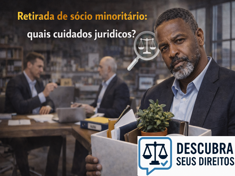 Retirada de sócio minoritário: quais cuidados jurídicos?