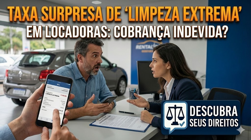 Taxas de “Limpeza Extrema” em Locadoras de Veículos: o estorno obrigatório de débitos surpresa no cartão após a devolução