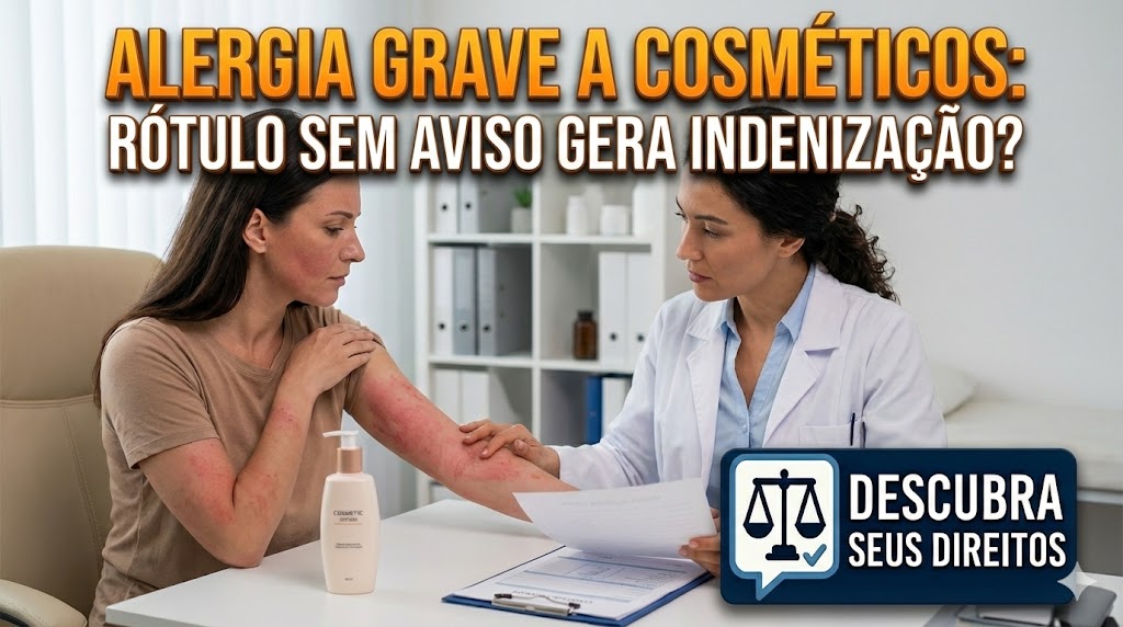 Alergias Severas a Cosméticos: o dever de indenização por reações químicas graves não adequadamente advertidas no rótulo