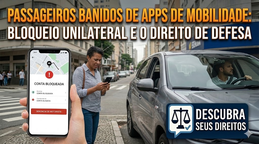 Passageiros Banidos de Apps de Mobilidade: o bloqueio unilateral por denúncia de motorista sem direito ao contraditório