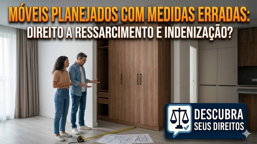 Móveis Planejados “Incompatíveis”: quando o lojista altera as medidas do projeto e o móvel não cabe no apartamento