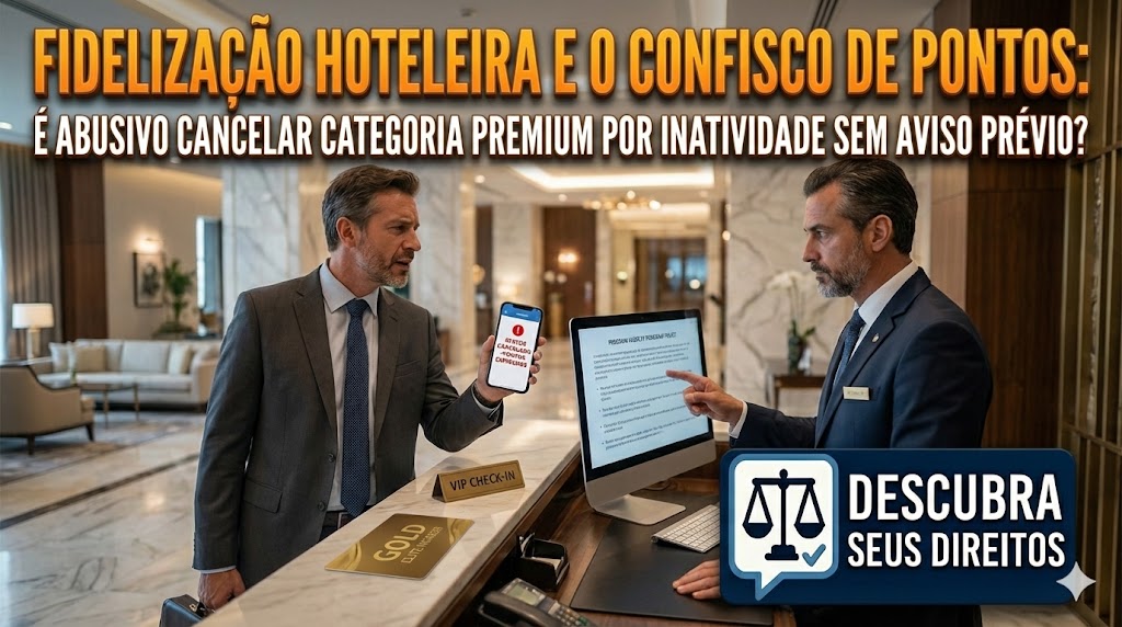 Fidelização Hoteleira e o Confisco de Pontos: é abusivo cancelar categoria premium por inatividade sem aviso prévio?