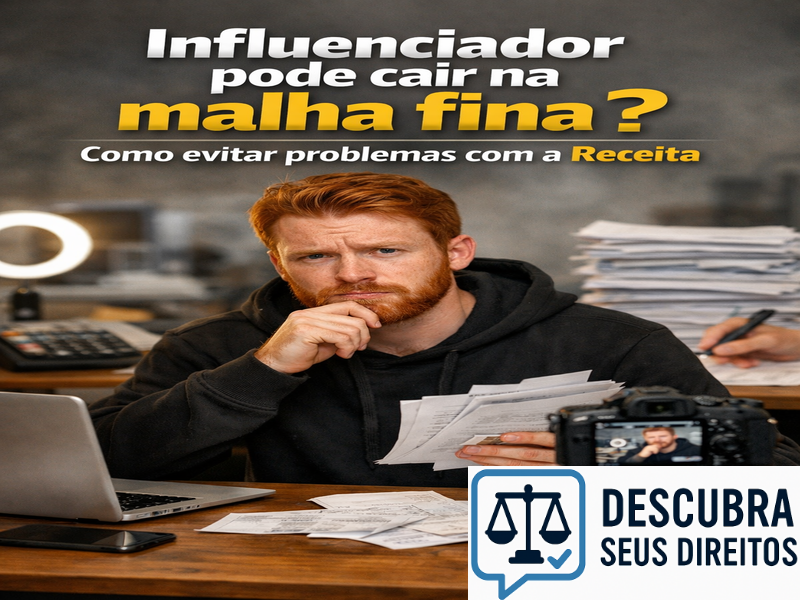 Influenciador pode cair na malha fina? Como evitar problemas com a Receita?