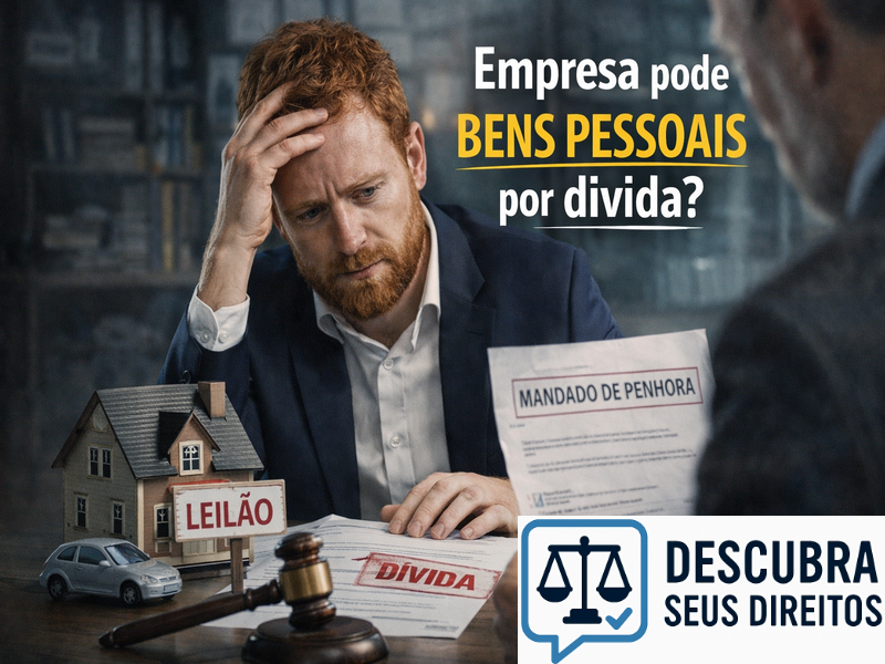 Empresa pode perder bens pessoais por dívida?