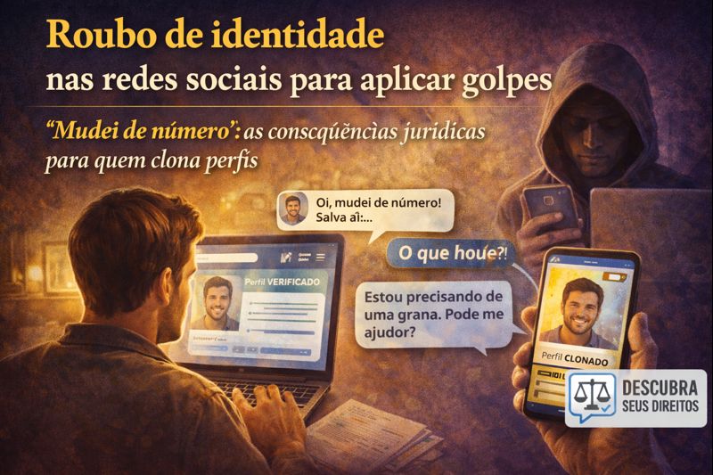 Roubo de identidade nas redes sociais para aplicar golpes