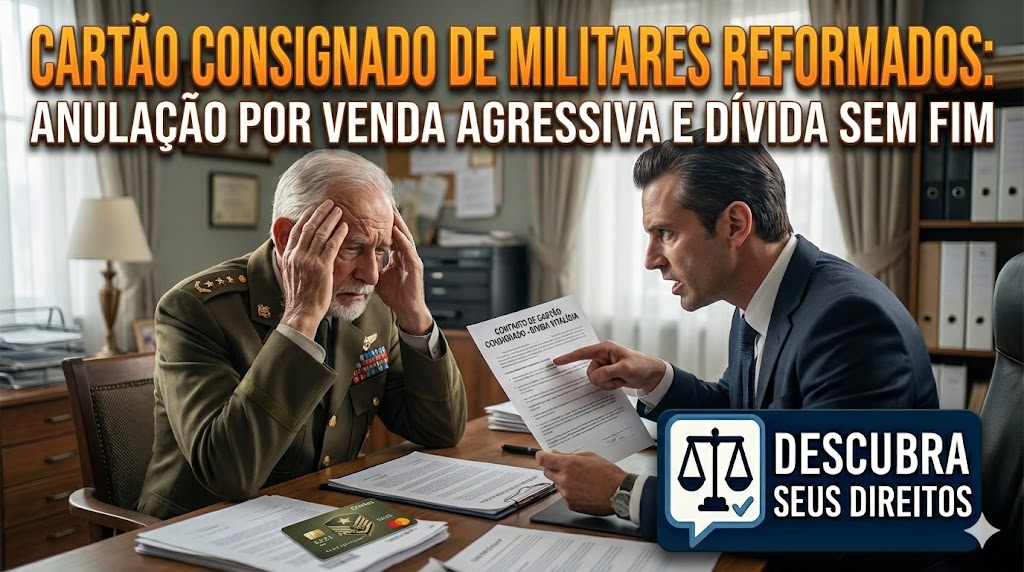 Cartão Consignado de Militares Reformados: quando a venda agressiva gera anulação do contrato