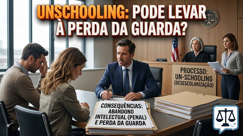O Radicalismo do Unschooling (Desescolarização): abandono intelectual pode gerar perda da guarda?
