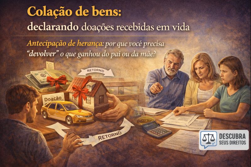 Colação de bens: declarando doações recebidas em vida