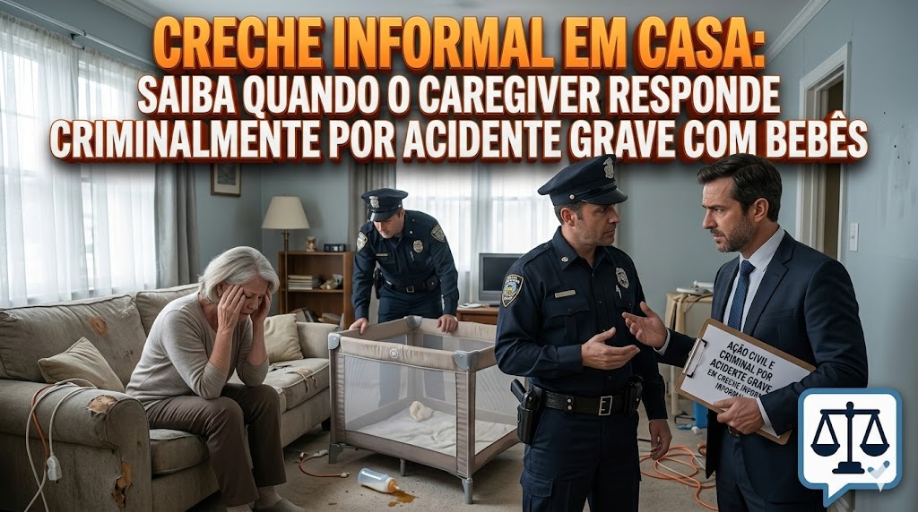 Responsabilidade de “Creches Domiciliares” Informais: acidentes com bebês em casas adaptadas geram reparação civil e criminal