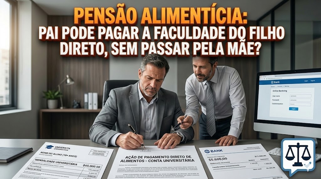 Pensão Alimentícia Direta na Conta da Universidade: é possível impedir o desvio quando o filho já completou 18 anos?