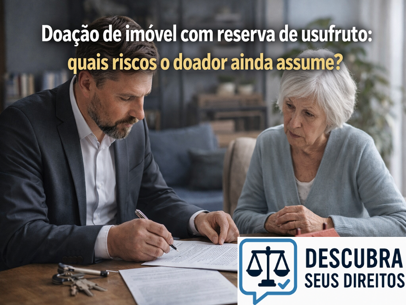Doação de imóvel com reserva de usufruto: quais riscos o doador ainda assume?