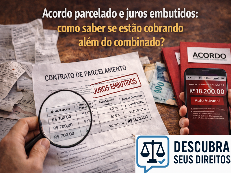 Acordo parcelado e juros embutidos: como saber se estão cobrando além do combinado?