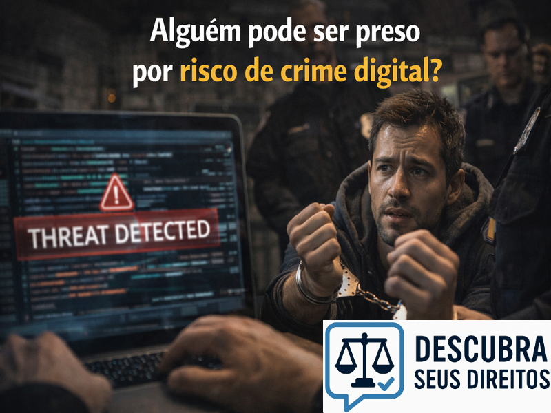 Alguém pode ser preso por risco de crime digital? Entenda quando isso é possível