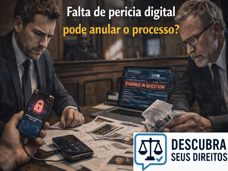 Falta de perícia digital pode anular o processo? Entenda quando isso pode acontecer