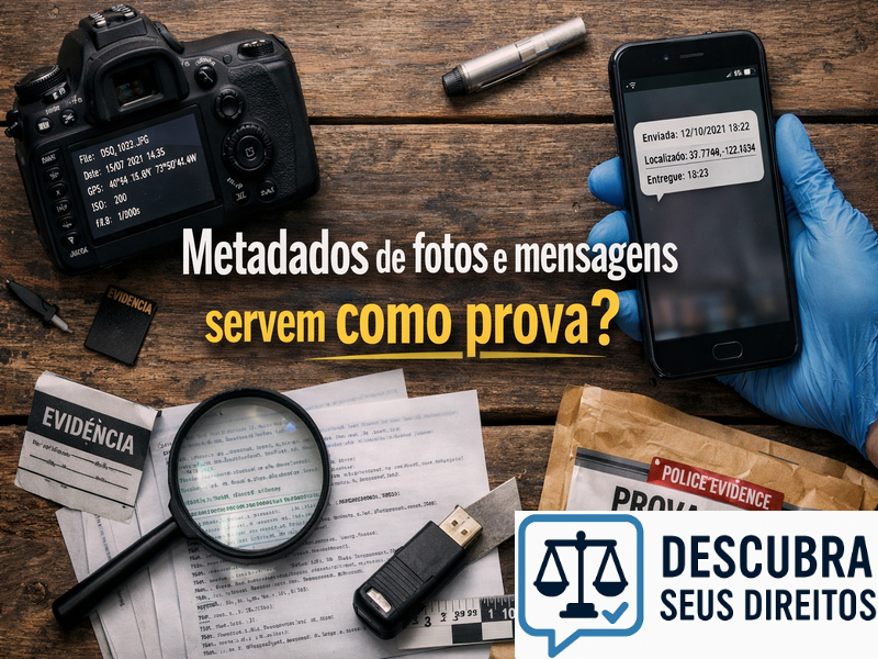 Metadados de fotos e mensagens servem como prova? Saiba como a Justiça analisa esses dados