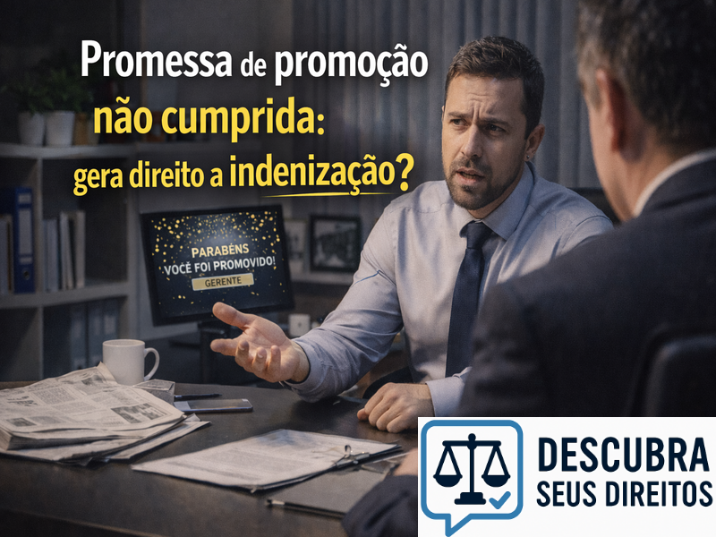 Promessa de promoção não cumprida: gera direito a indenização? Entenda quando isso pode acontecer