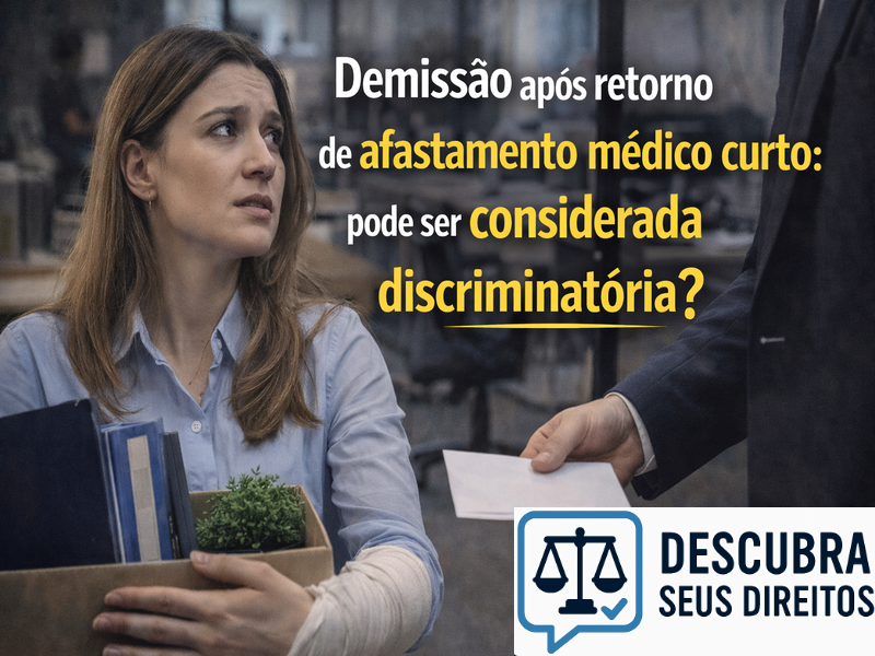 Demissão após retorno de afastamento médico curto: pode ser considerada discriminatória?