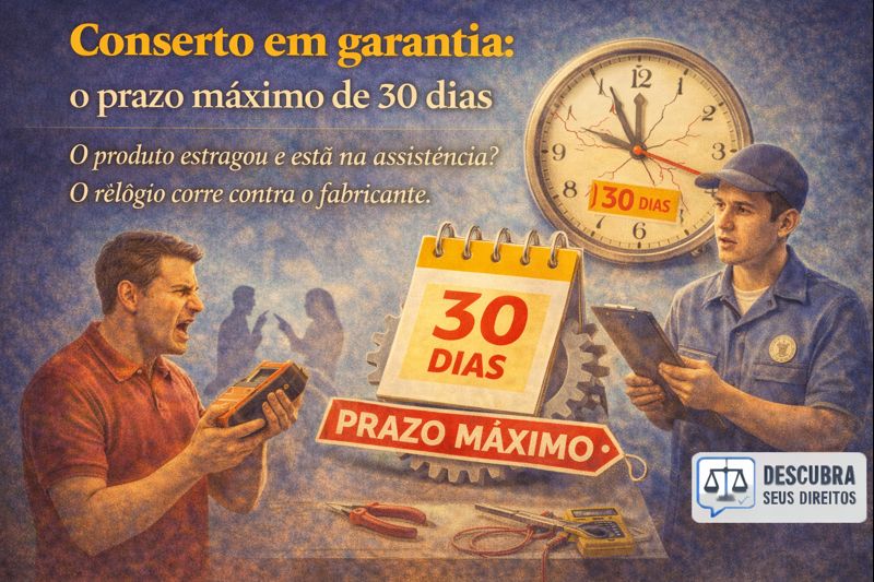 Conserto em garantia: o prazo máximo de 30 dias