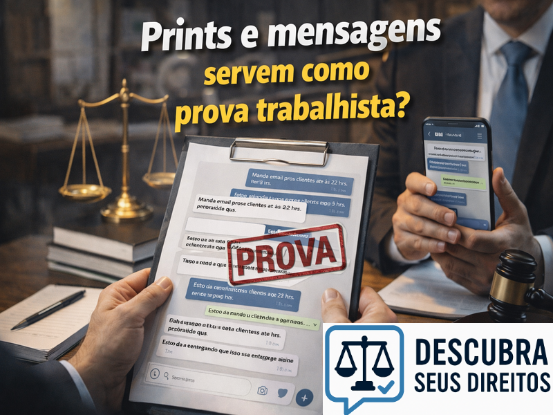 Prints e mensagens servem como prova trabalhista? Entenda quando podem ser utilizados