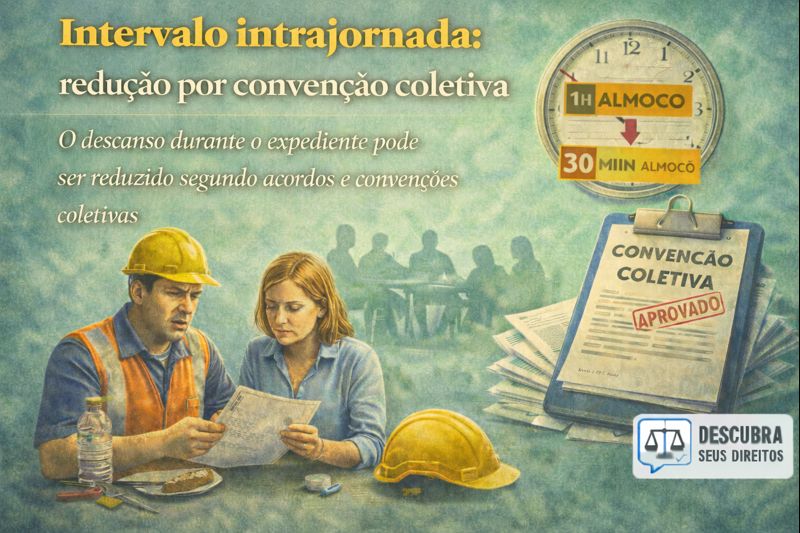 Intervalo intrajornada: redução por convenção coletiva