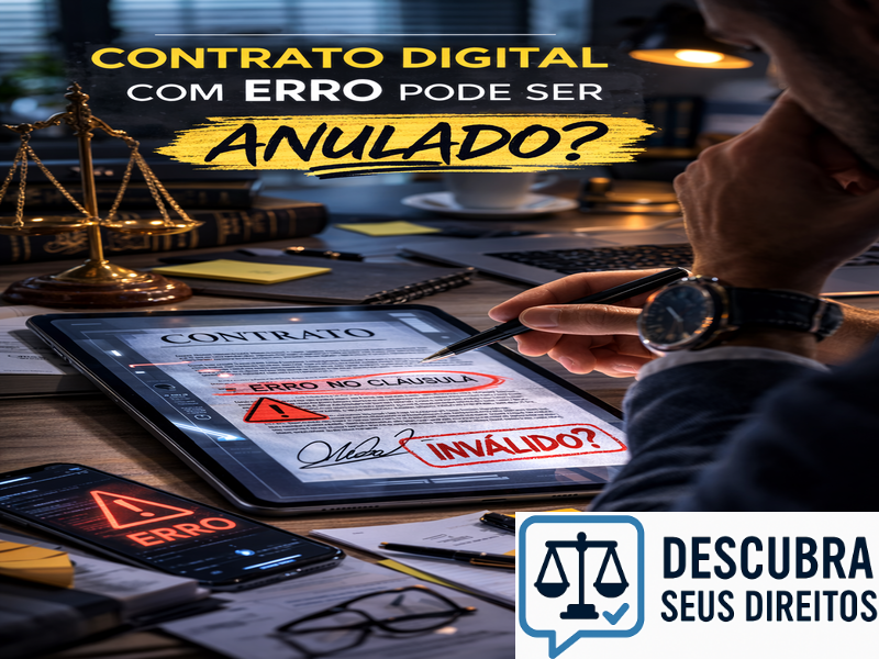 Contrato digital com erro pode ser anulado? Entenda quando isso é possível