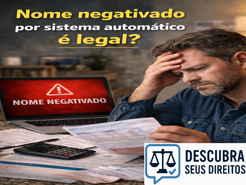 Nome negativado por sistema automático é legal? Entenda os limites